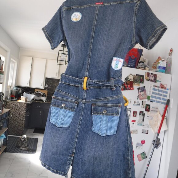 Baby Phat Car Racing jean dress size US X-Large - Picture 5 of 12
